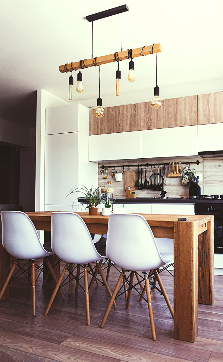 木目キッチンと家具色の組み合わせダイニングキッチン実例41選 インテリアforce
