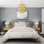 グレーの壁紙の寝室4種類のスタイル別インテリアコーディネート実例32選